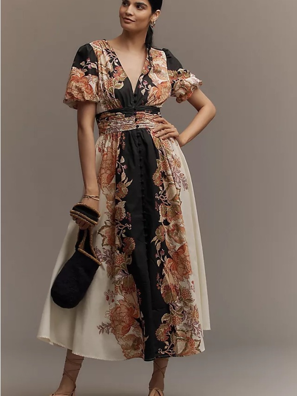 Katerina Button Front Dress Anthropologie